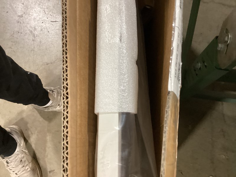 Condition photo showing Good Condition for BABELIO Baby Gate for Doorways and Stairs, 41-46" Pet Gate with Wide Walk Thru Door and Lock Indicator, No Drill Pressure Mounted Safety Gate with Double Lock and Self-Closing, White White 41-46"W, 30"H