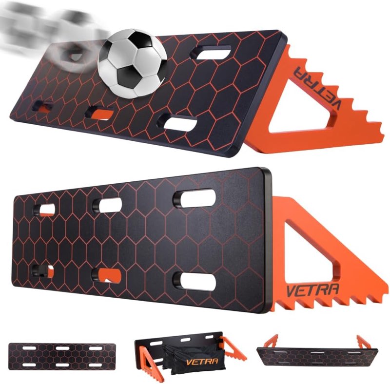 Soccer Training Equipment - Soccer Rebounder Board with 2 Sandbags - Adjustable