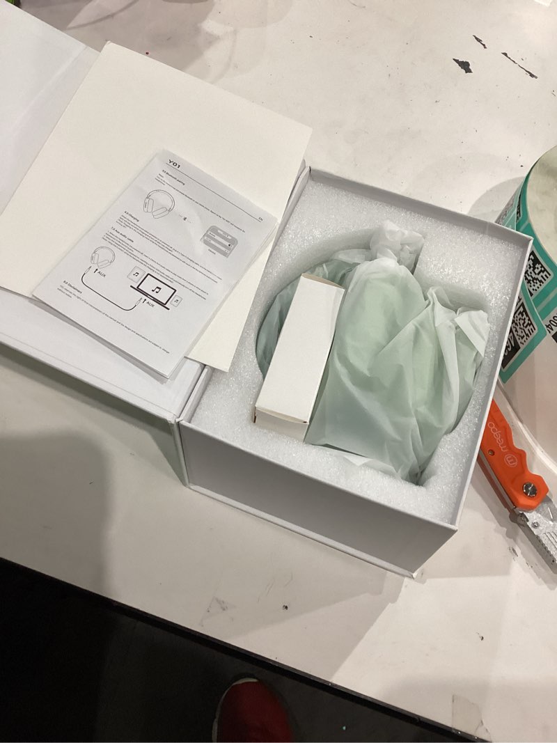 Condition photo showing Good Condition for Wentronic Y01 Wireless Noise Canceling Headphones Bluetooth 5.3 Over Ear Headphones with Microphone, Hi-Res Audio, 48H Playtime, Foldable Comfortable Earpads,Compatible with iOS,Android,PC, Green