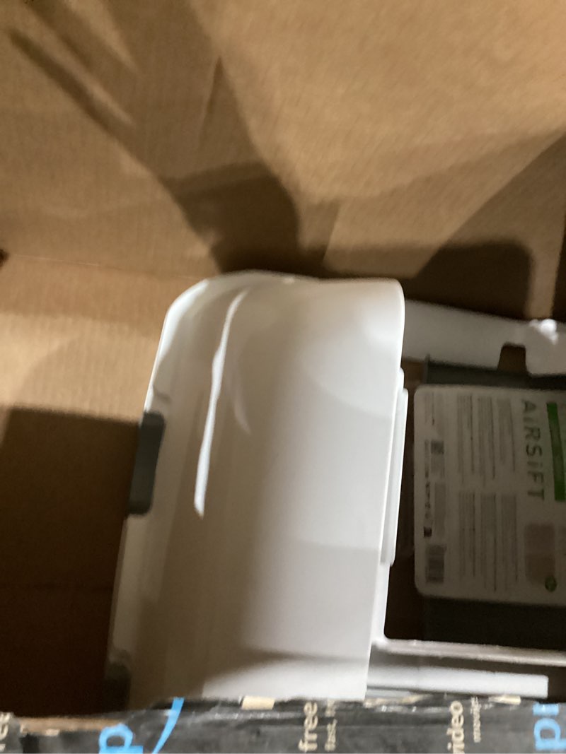 Condition photo showing As Is for Catit Airsift Jumbo Hooded Litter Pan, Warm Gray/White - Privacy and Easy Access for Cleaning - Ideal for Larger or Multiple Cat Households