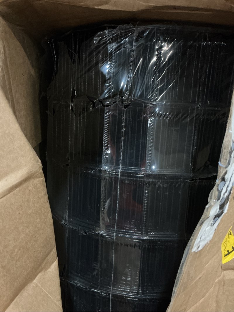 Condition photo showing New/Like New for welded wire fence, 100ft(l) x 48inch(h) pvc anti-rust coated wire mesh, 2 inch x 3 inch 16ga garden edging border, roll metal animal barrier for yard vegetable plant protection poultry netting