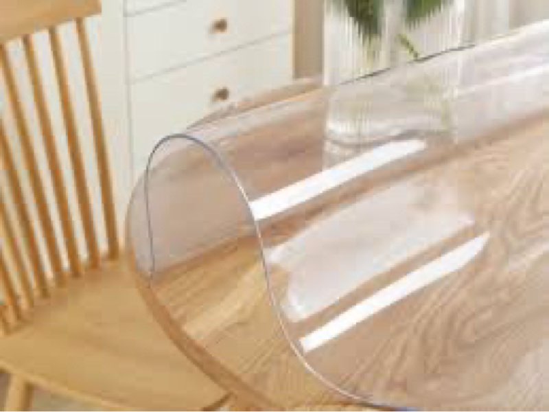 LovePads Clear Table Cover Protector, 42 x 108 Inch 2mm Thick Plastic Table Cover, Table Protector f