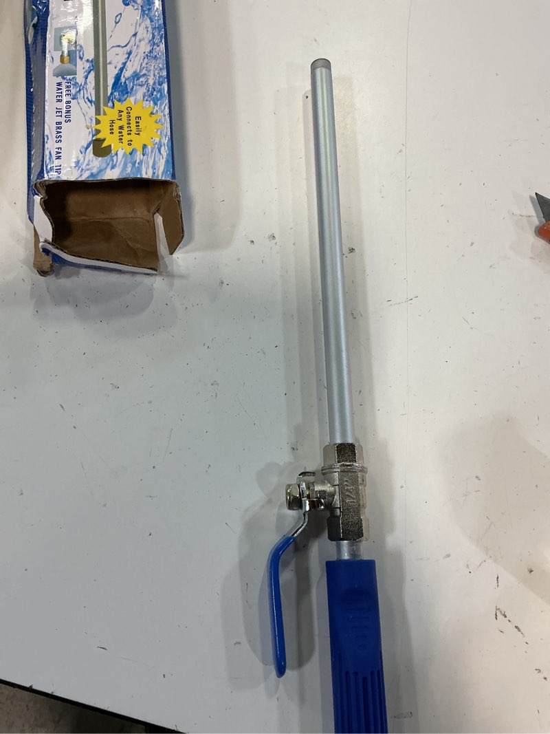 Condition photo showing Good Condition for upgraded jet nozzle for garden hose power washer wand hydro jet high pressure washer tools with 2 different nozzles and hose quick connectors blue silver 18.0 inches