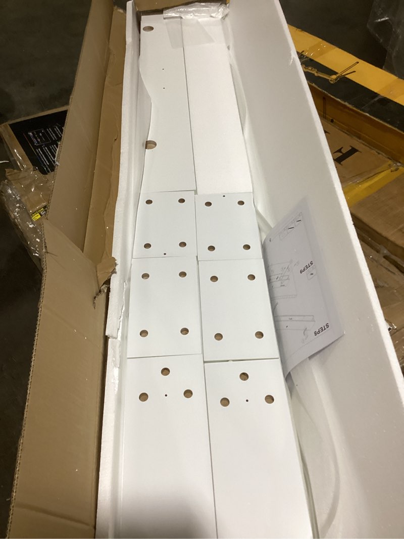 Condition photo showing Good Condition for GHC Floating TV Stand, 75'' Wall Mounted TV Cabinet, Floating Shelves with Door, Media Console for D