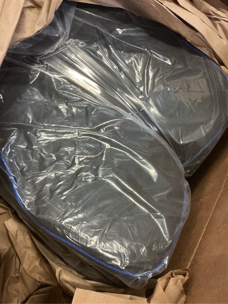 Condition photo showing Good Condition for 3.5" extra thick memory foam stadium seat cushions (set of 2) - portable bleacher cushions, high-density & moderate soft, seat cushions for sports event blue