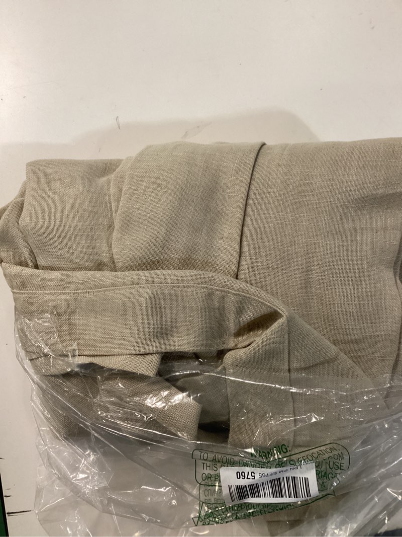 Condition photo showing Good Condition for RYB HOME Sheer Curtains Linen Textured Extra Wide Privacy Light Filtering Room Divider Drape for Bedroom Living Room Patio Door, W 100" x L 108", Angora, 1 Panel 100"W x 108"L (Pack of 1) Angora