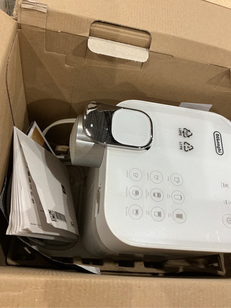 Condition photo showing As Is for nespresso gran lattissima by de'longhi, white