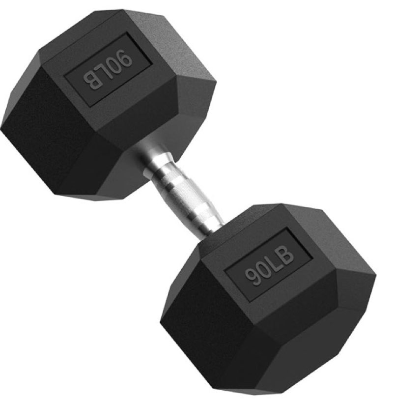 90lb hex dumbbell pair