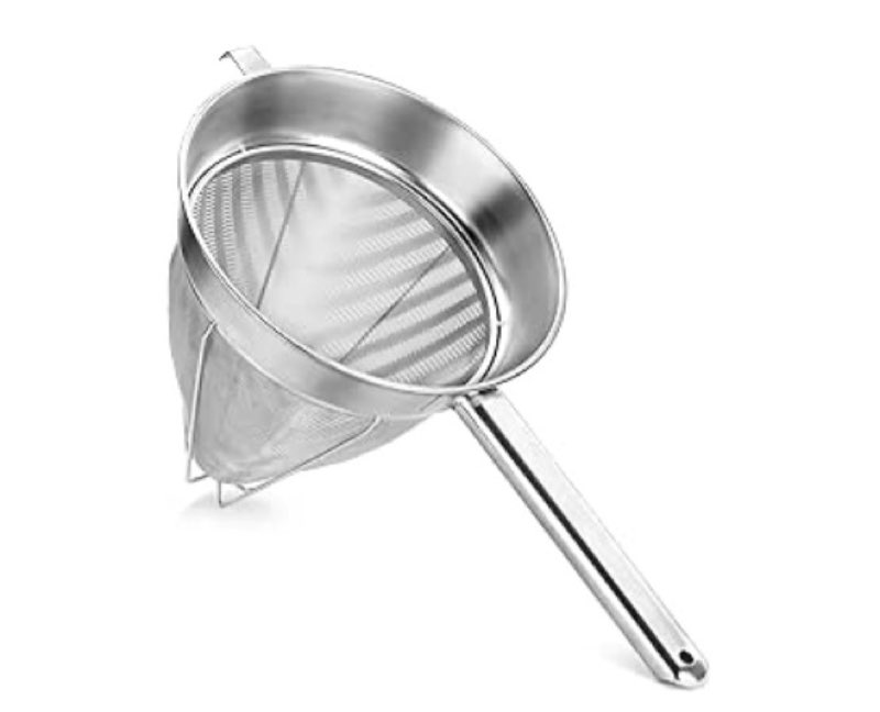 Winco China Cap Strainer, 10-Inch Diameter, Coarse Mesh, Medium, Stainless Steel