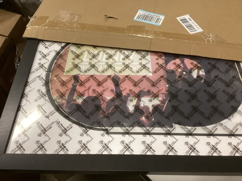 Condition photo showing Good Condition for Vinyl Record Display Frame 16x22 Inches Display Record Album and 12.5x12.5 Album Cover Art?Black Bottom Mat? Wall Mount Black Mat 16x22