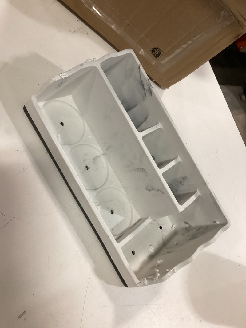 Condition photo showing Good Condition for Bathroom Counter Organizer with 3PCS Qtip Holder, Marble Toothbrush Holders for Bathrooms, Bathroom Organizers and Storage with Drain Holes, Electric Toothbrush Holder, Vanity Organizer Black 3 Cups