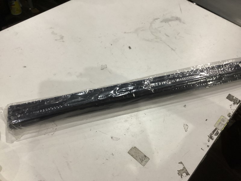 Condition photo showing Good Condition for [2 Pack] 36 Inch Exterior Door Sweep with Vinyl Fins – Under Door Weather Stripping Seal | Bottom Door Seal Strip for Front, Storm, Screen & Garage Doors | Draft Stopper & Rodent Proof (Brown)