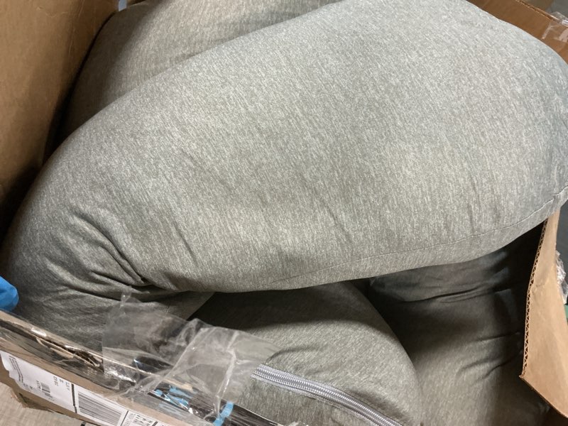 Condition photo showing As Is for Momcozy Pregnancy Pillows for Sleeping, U Shaped Full Body Maternity Pillow with Removable Cover - Support for Back, Legs, Belly, HIPS for Pregnant Women, 57 Inch Pregnancy Pillow for Women, Grey