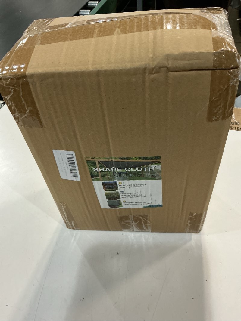 Condition photo showing New/Like New for poyee 40% 12ftx24ft shade cloth garden mesh sun shade netting sunblock fabric with grommets for plants heat protection patio outdoor greenhouse pergola vegetable chicken coop 12ftx24ft 40% shade