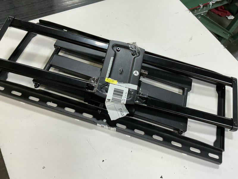Condition photo showing As Is for similar 50”-86” usx star ul listed full motion tv wall mount bracket for most 37-90 inch tvs, swivel tilt extension level tv mount, max vesa 600x400mm, holds up to 132lbs & 16\" wood studs with hole drilling template movable