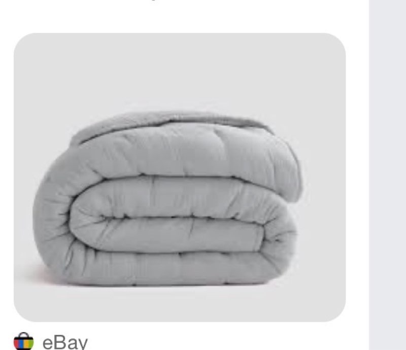 quince organic airy gauze dream quilt in mist queen size - new in bag
