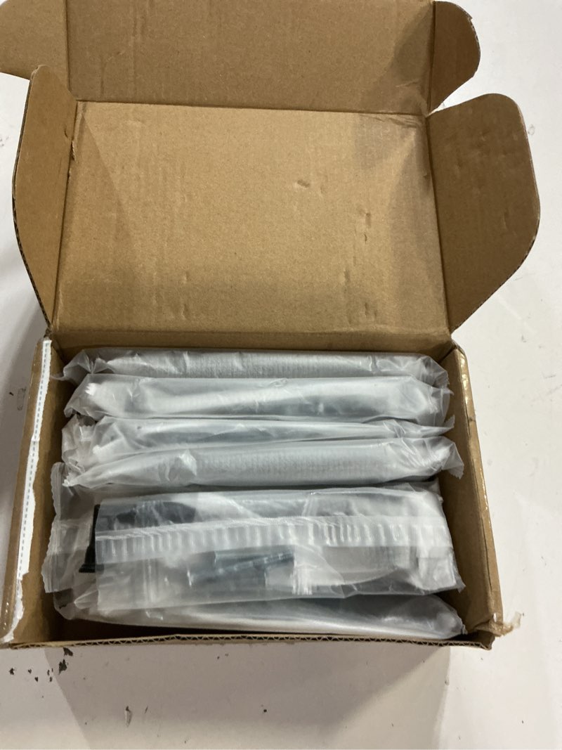 Condition photo showing New/Like New for amerdeco 10 pack matte black cabinet pulls 5 inch(128mm) hole center heavy duty solid kitchen cabinet handles drawer pulls 5"/128mm hole center 10 pack matte black