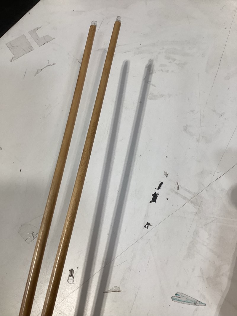 Condition photo showing As Is for bokon 2 pieces blind wand vertical blinds stick replacement with hook and handle for window opener accessory (wood,30 inch) wood 30 inch