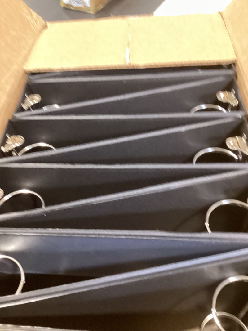 Condition photo showing Good Condition for cardinal economy 3-ring binders, 2", round rings, holds 475 sheets, clearvue presentation view, non-stick, black, carton of 12 (90640) black 2 inch binders