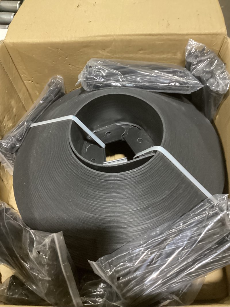 Condition photo showing Good Condition for 4 inch tall landscape edging kit 120ft garden edging with 210 spikes for lawn edging and flower beds (black, 120ft) black 120ft