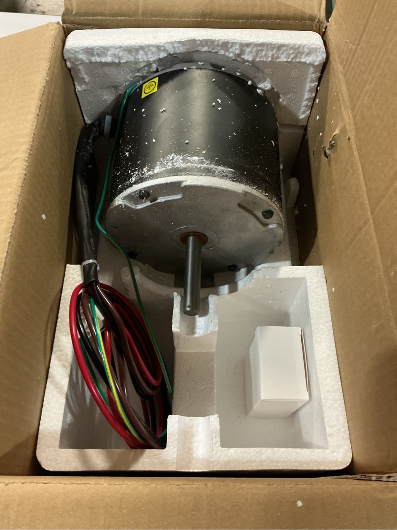 Condition photo showing Good Condition for f48aa68a50 condenser fan motor 1/4 hp 850 rpm replace for york, coleman, ge, luxaire, genteq, a.o. smith f48m27a50 thgf36s41s3a thgf60s41s3a 208-230 volt leungoo