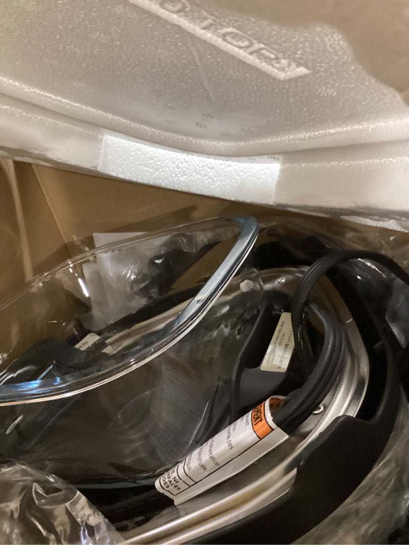 Condition photo showing As Is for Ninja Crispi 5-in-1 Glass Air Fryer | 450°F, Nontoxic, 4QT & 6-Cup Containers & Lids | Microwave, Freezer, Dishwasher Safe | Max Crisp, Air Fry, Bake, Recrisp, Keep Warm | Brit. Racing Green, FN103BF Green Bundle 4 QT