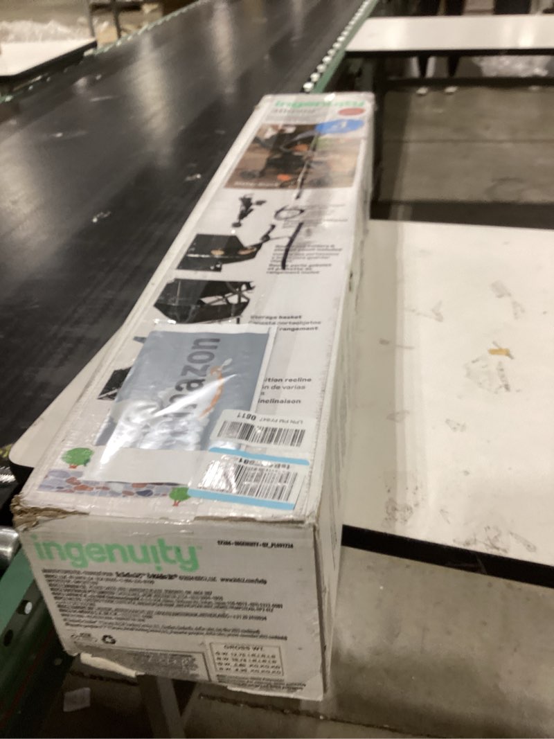 Condition photo showing Good Condition for Ingenuity 3D Mini Convenience Stroller – Lightweight Stroller with Compact Fold, Multi-Position Recline, Canopy with Pop Out Sun Visor – Umbrella Stroller for Travel and More, Slate Grey