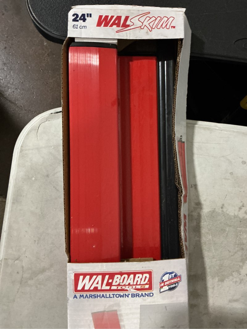 Condition photo showing As Is for wal-board tools proskim 1-in x 24-in stainless steel skimming blade
