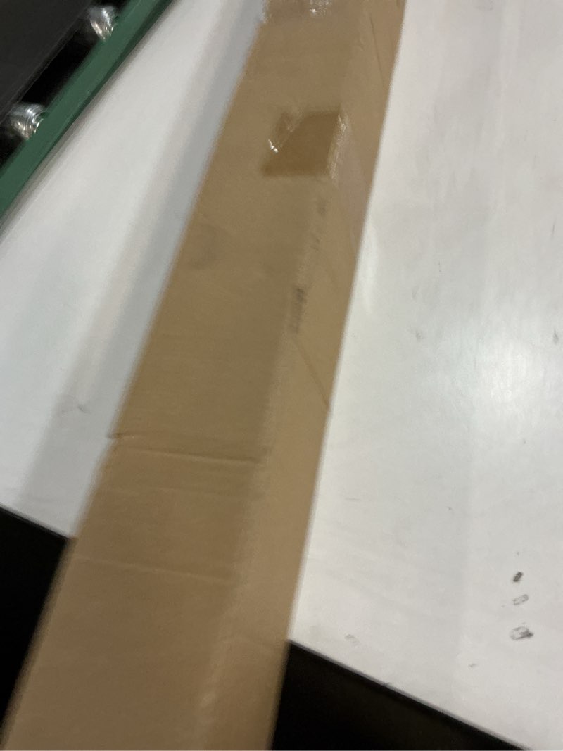 Condition photo showing New/Like New for no Drill Cordless Roman Shades for Windows, 39" W × 64" H - Light Filtering - Linen - White Light Filtering - Linen - White 39" W × 64" H