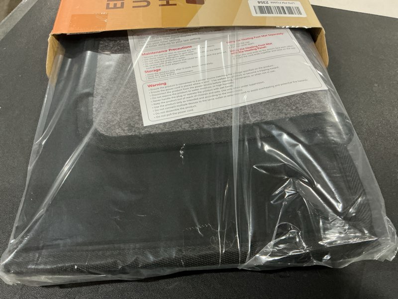 Condition photo showing Good Condition for Under Desk Heater with Heated Floor Mat - Personal Portable Space Heaters Indoor - Foot Warmer with 12H Timer & 8 Heat Levels - Foot Control, for Home Bedroom Office Black