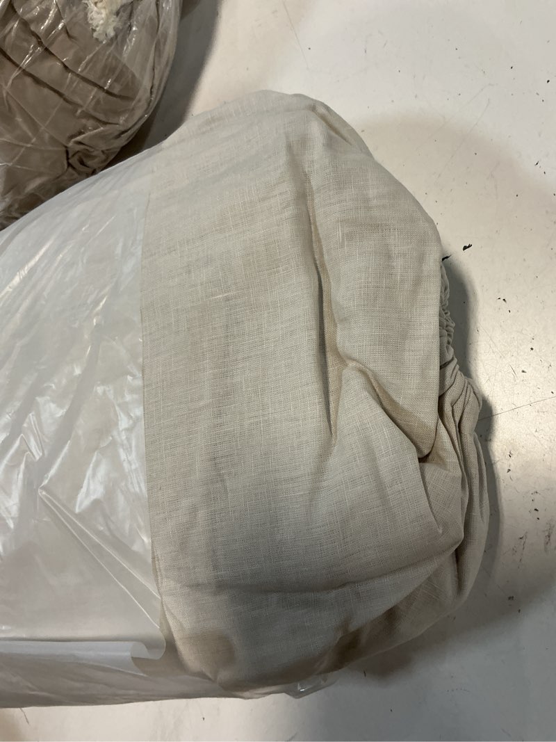 Condition photo showing Good Condition for european linen duvet cover, full/queen, sand