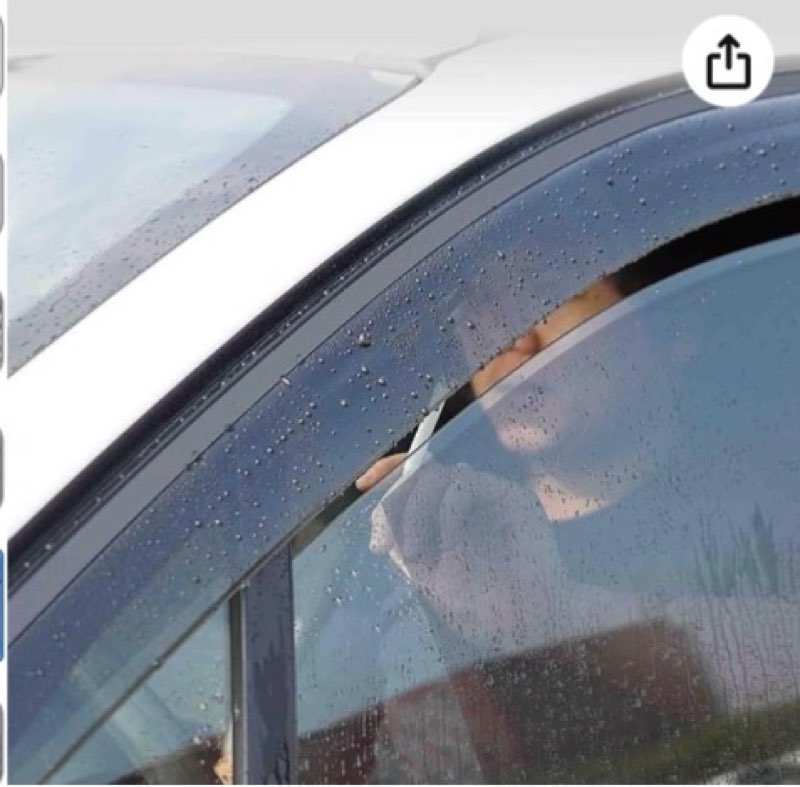 (Similar to stock photo) Side Window Deflectors for Toyota Land Cruiser Prado 1990-2024 – Self-Adhesive Wind and Rain Guards, Easy Installation, Improved Airflow, Reduced Glare(Size:MK2-J90 1997-2001)