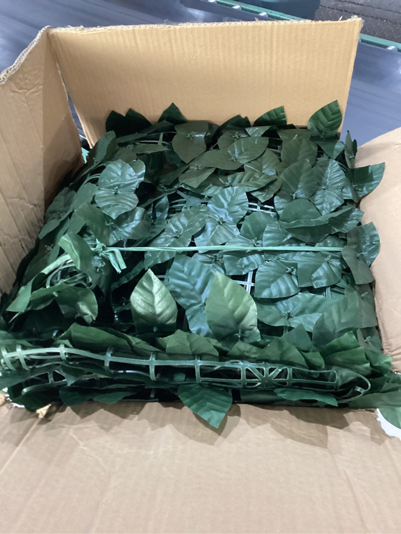 Condition photo showing New/Like New for atflis 4 pcs artificial ivy privacy fence screen, green faux greenery wall panels, 40x120 inches, uv-protected hedge backdrop for outdoor indoor garden patio balcony decor, privacy screen outdoor