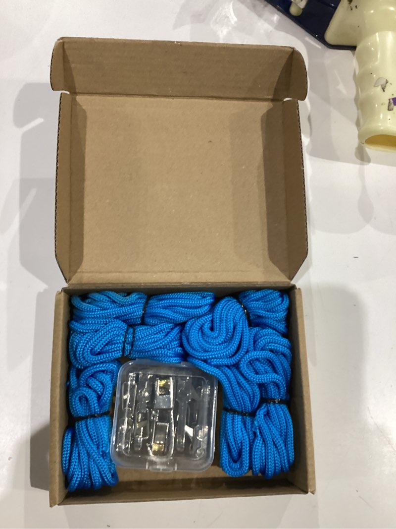 Condition photo showing Good Condition for rope tightening tool & tensioner:6 pack rope with roller tensioner for easy and secure tying,heavy duty retractable buckle with accessory cord for camping boating home storage outdoor use silver 6