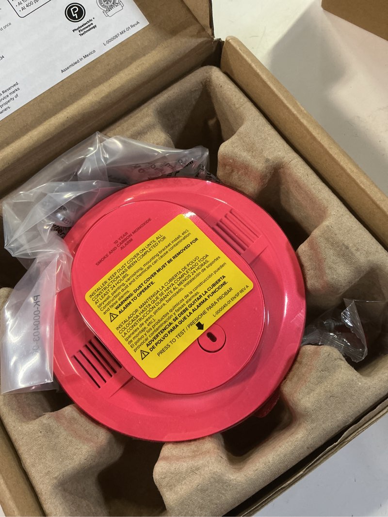 Condition photo showing Good Condition for kidde smoke and carbon monoxide detector, 10-year battery powered, led status lights, 85 db alarm, 5-inches, 30cud10, 1 pack 1 pack 30cud10
