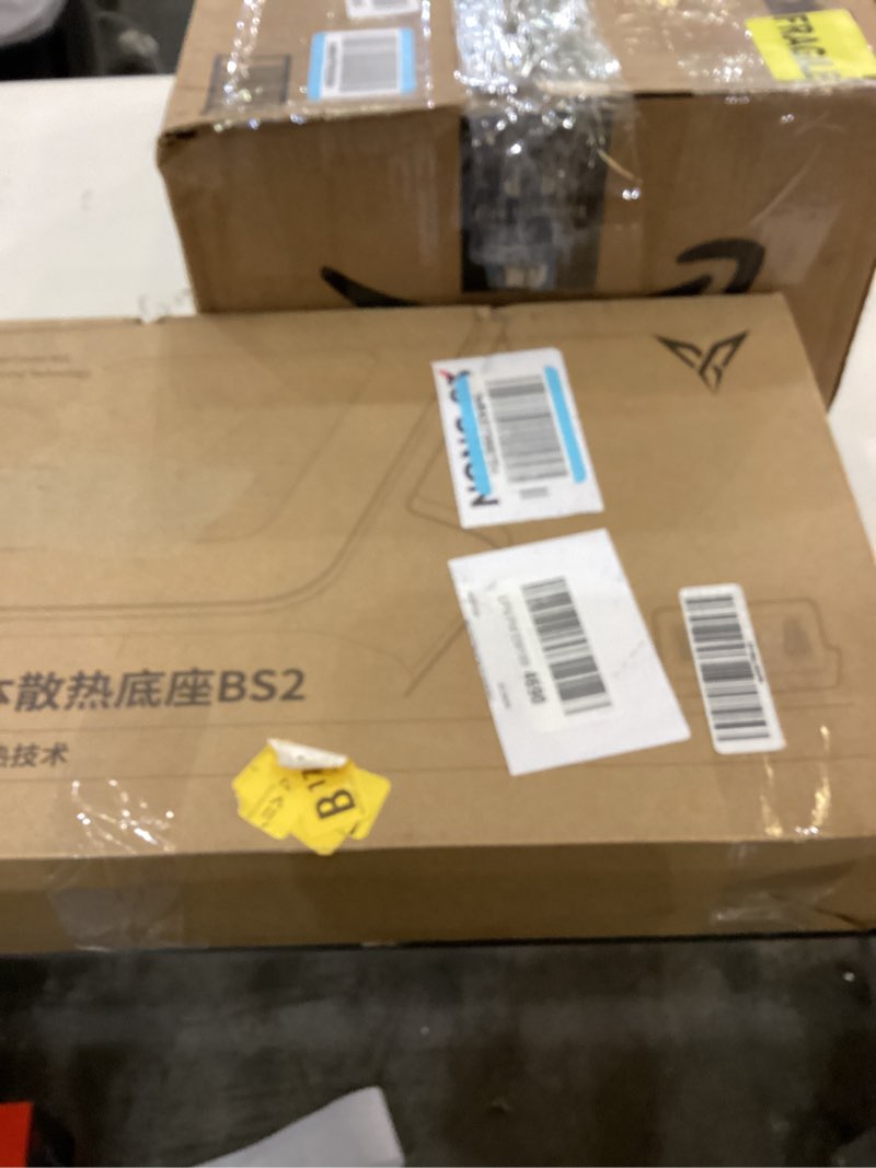 Condition photo showing As Is for Flydigi BS2 Laptop Cooling Pad, Wind-Pressure Closed-Loop Turbo-Fan for 15.6-21 Inch, Adjustable Speed, Dual Noise Reduction, Intelligent Temperature Control, 4-Angle Adjustable