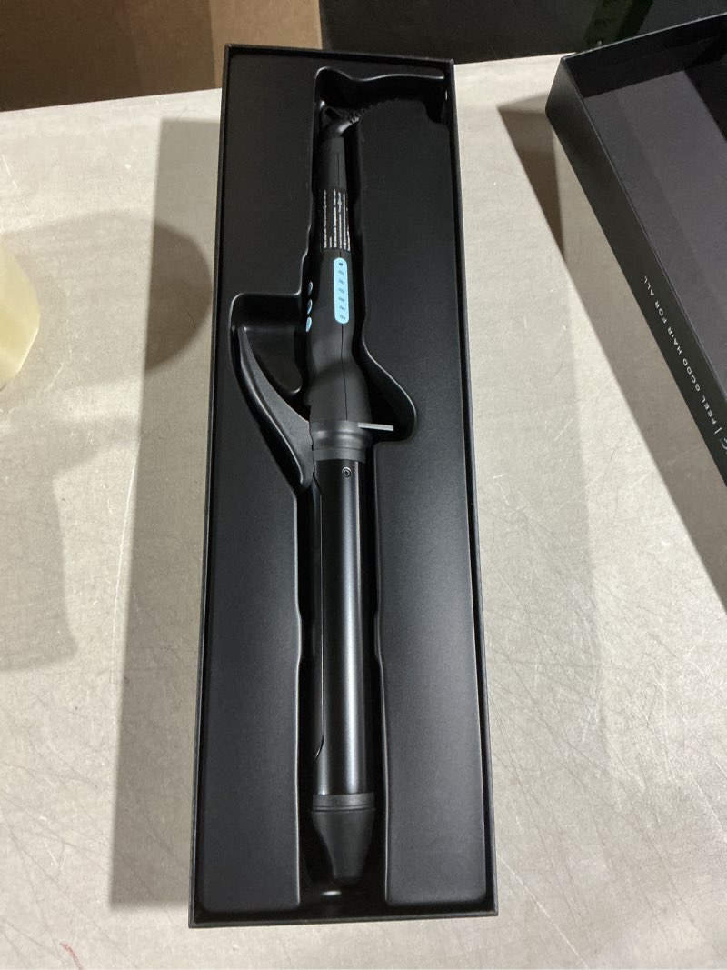 Condition photo showing Good Condition for bio ionic long barrel styler  1.5  curling iron  curling wand  adjustable heat  hair curler