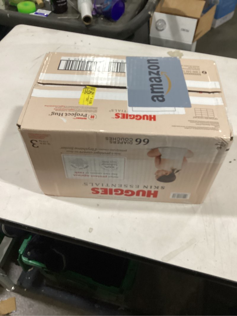 Condition photo showing New/Like New for Huggies Size 3 Diapers, Skin Essentials Baby Diapers, Size 3 (16-28 lbs), 66 Count Size 3 66