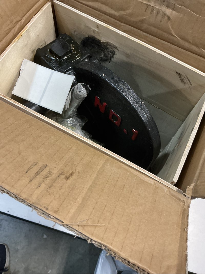 Condition photo showing As Is for VEVOR Arbor Press, 1 Ton Manual Arbor Press with Handwheel, 5.9" Maximum Height, Cast Iron Heavy-duty Manual Desktop Arbor Press, Precision Hand Press for Stamping, Bending, Stretching, Forming 1T Manual, with Handwheel