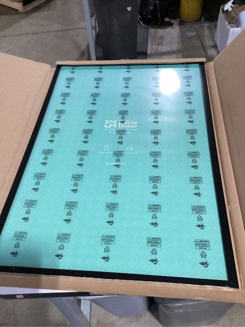 Condition photo showing Good Condition for lavie home 20x30 picture frame for wall display, 20x30 black picture frame with hd plexiglas, 20 x 30 poster frame 1 pack, display frame for vertical or horizontal, classic collection