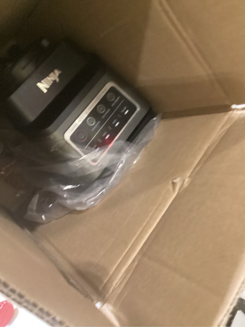 Condition photo showing As Is for ninja professional plus blender | max power smoothie blender, ice cream maker, frozen drink mixer & margarita machine | 3 auto iq™ presets, 1400 w, 72oz total crushing pitcher | dark grey, bn701 72 oz. blender + total crushing pitcher