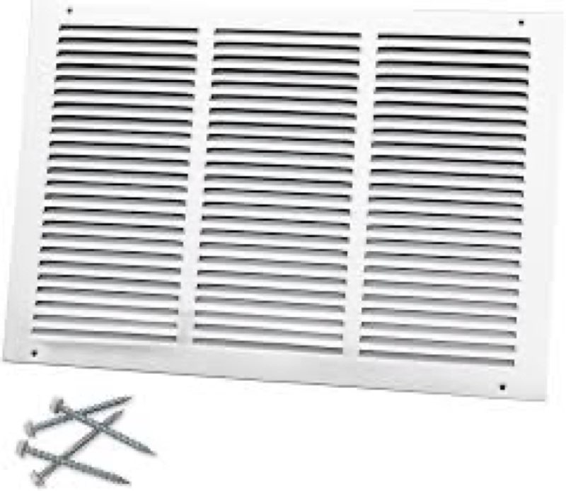 Howeall 18"W x 18"H [Duct Opening Size] Steel Return Air Grille, Air Return Vent Cover for Ceiling a