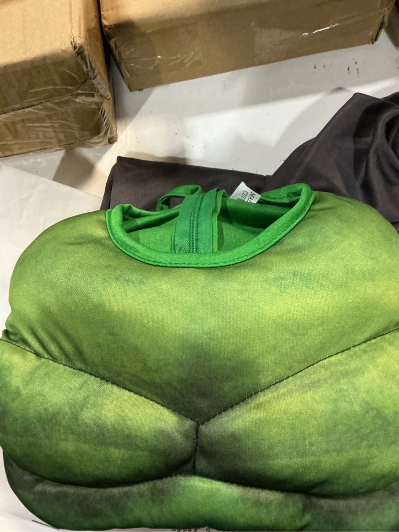 Condition photo showing New/Like New for (SIZE M))Boys Halloween Super Hero Costume Muscle Padded Cosplay Jumpsuit