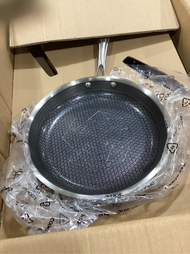 Condition photo showing Good Condition for cooker king stainless steel 7pcs cookware set, pots and pans set, non stick, frying pans, saucepans & stock pot with lid, non-toxic, induction, oven, dishwasher safe 5