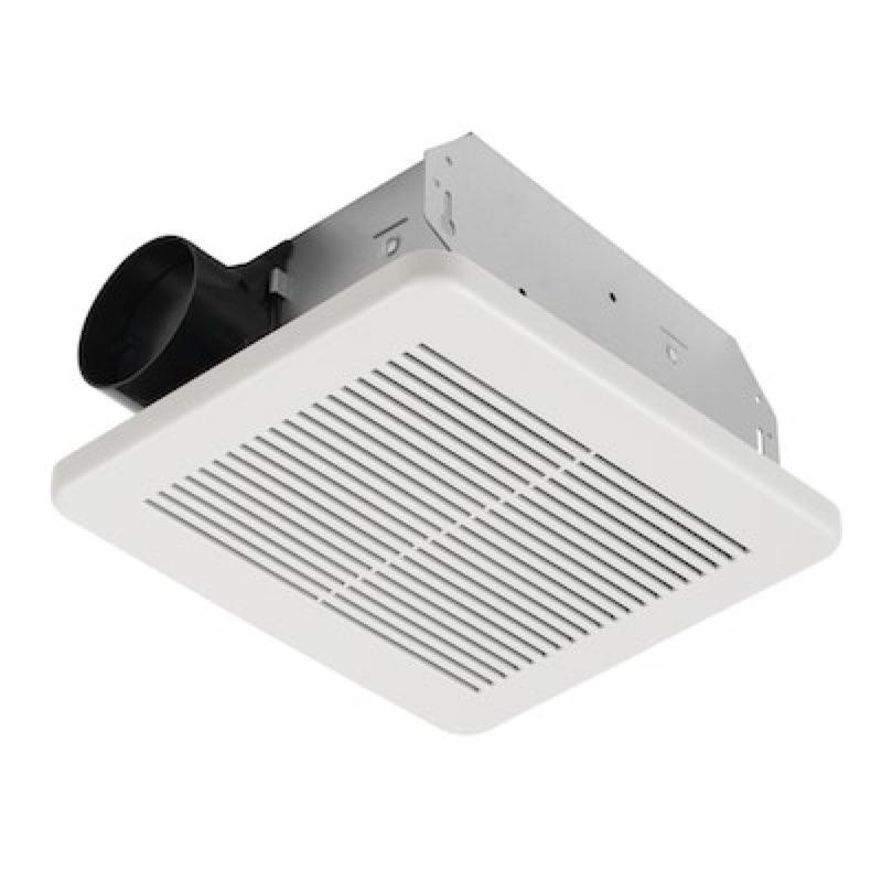 utilitech 1.0-sone 50-cfm white bathroom fan (energy star certified)