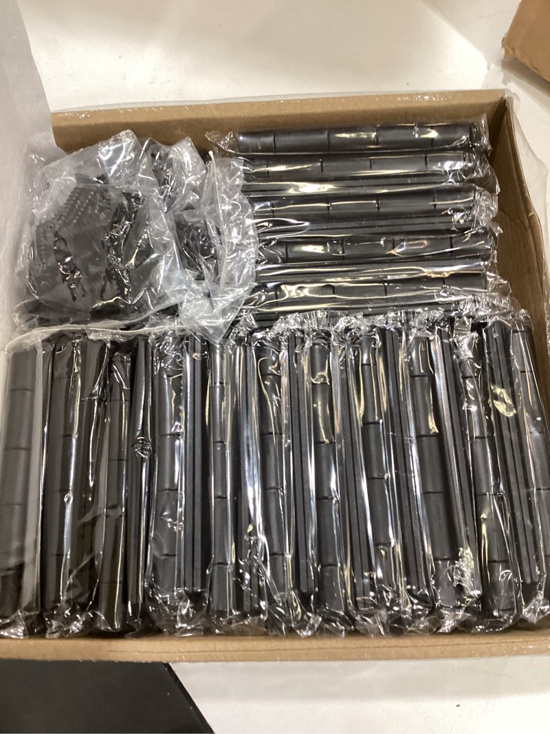Condition photo showing Good Condition for 30 Pack Black Door Hinges 3.5 inch Square Corner Matte Black Hinges for Doors 3 1/2" Interior Door Hinges Black Door Hardware Hinges Storm Hallway Shed Entry Patio Indoor Internal 3.5 Inch Door Hinge Matte Black 30 Pack (Standard)