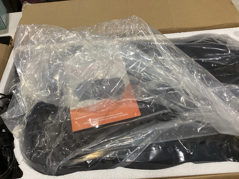 Condition photo showing New/Like New for Vibration Plate Exercise Machine, 130 Levels Full Body Workout Vibrating Plate for Lymphatic Drainage Weight Loss, 450 Lbs Capacity Shake Fitness Platform with Resistance Bands Bluetooth for Women Men