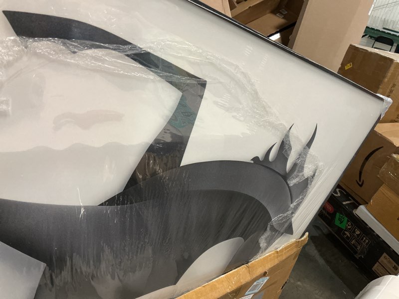 Condition photo showing New/Like New for Similar IDEA4WALL Framed Canvas Print Wall Art Black Smoke & Scribble Effect Horse Portrait Animals Wildlife Illustrations Modern Art Chic Black and White for Living Room, Bedroom, Office - 16\"x24\" Black 24\"L x 16\"W Horse-2001-h01