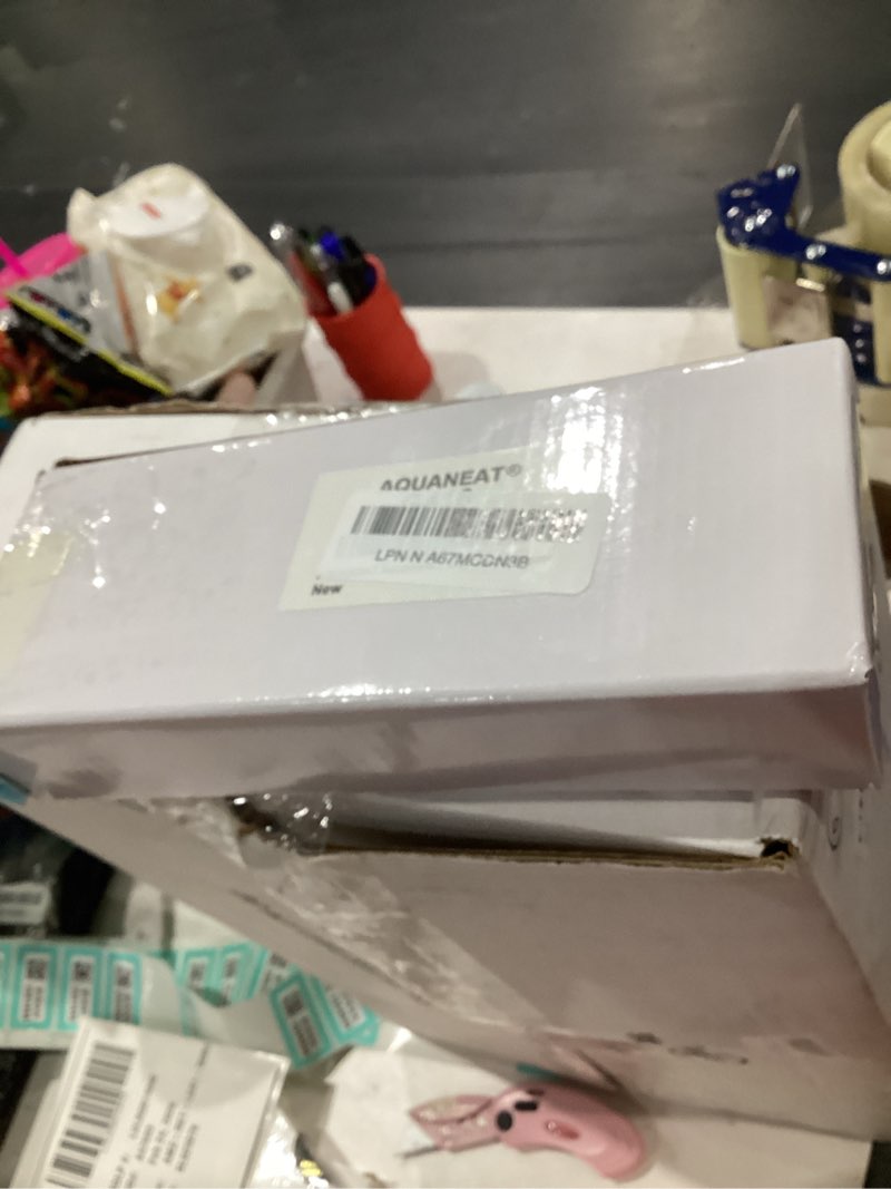 Condition photo showing New/Like New for aquaneat aquarium heater, 50w fish tank heater, adjustable submersible water thermostat with thermometer