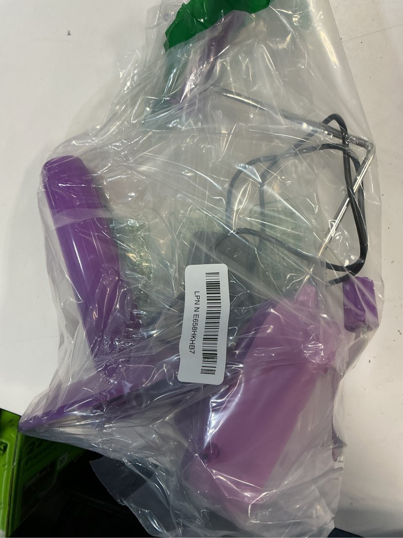 Condition photo showing As Is for electric yarn winder, compact yarn cake winder, automatic yarn ball winder with strong tension stepless speed for crocheting, efficient large capacity yarn cake maker for yarn lovers (purple)